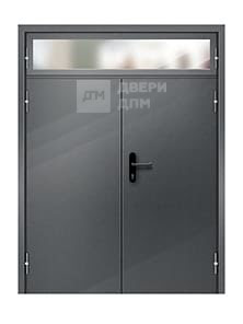 Глухая двупольная ДПМ-02 EI-45 противопожарная дверь с фрамугой